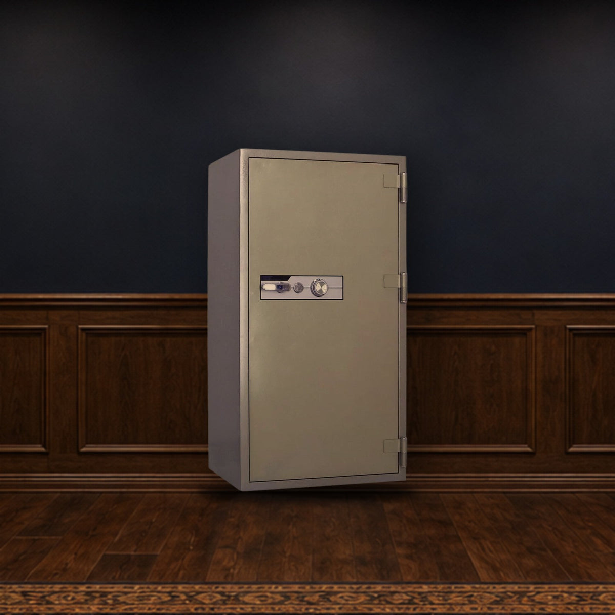 Steelwater BS-1700C safe in a finished basement man cave