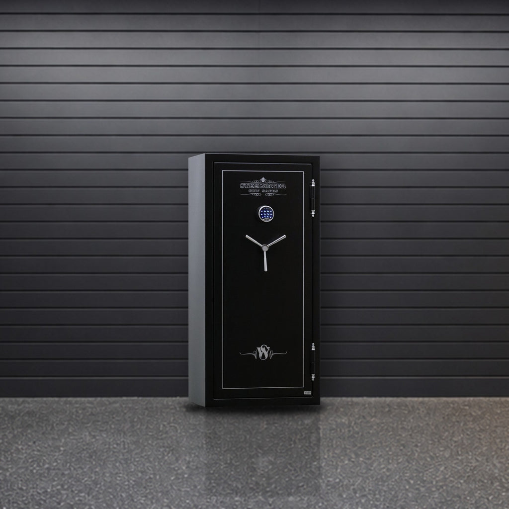 Steelwater SW592818 safe in a garage gun room