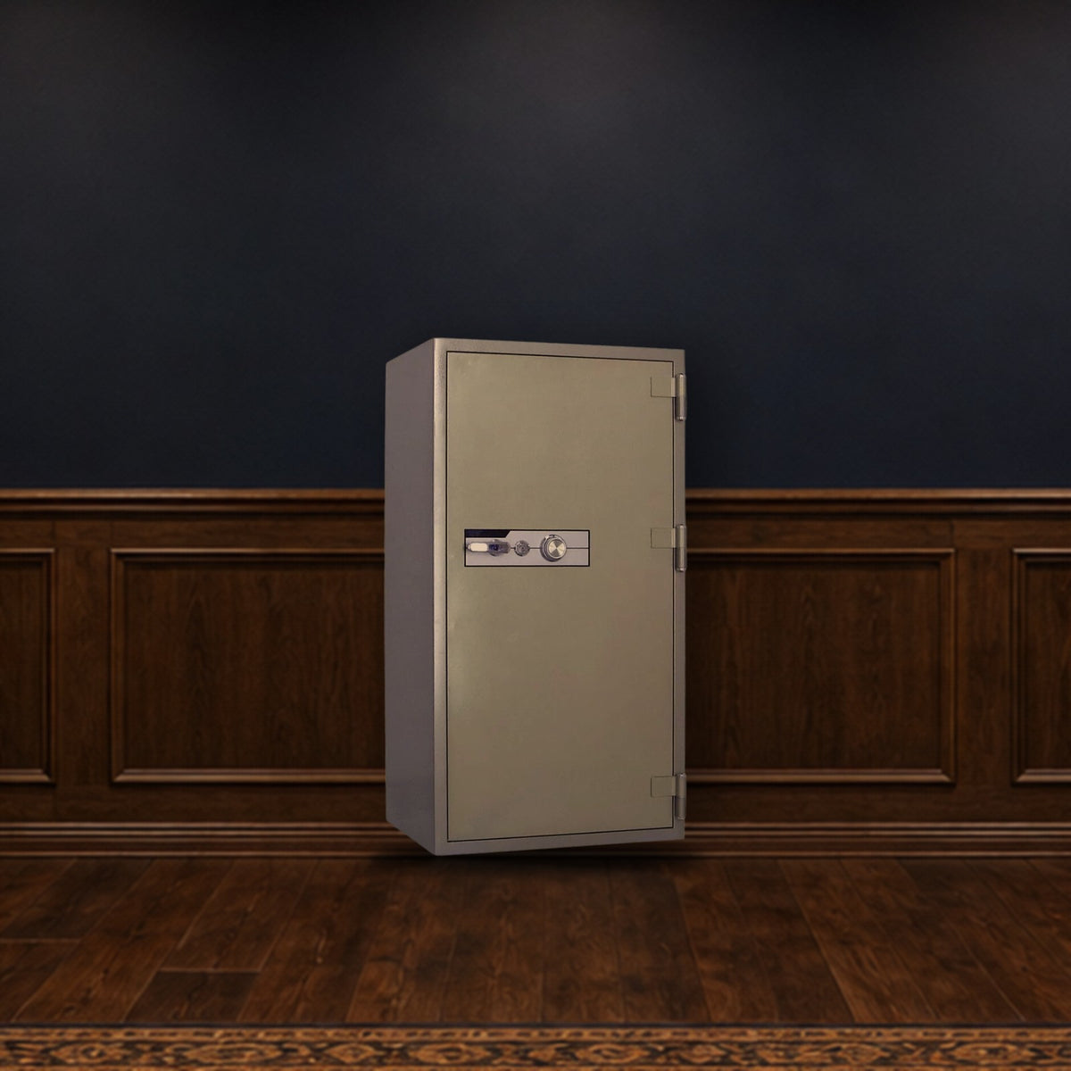 Steelwater BS-1400C safe in a finished basement man cave
