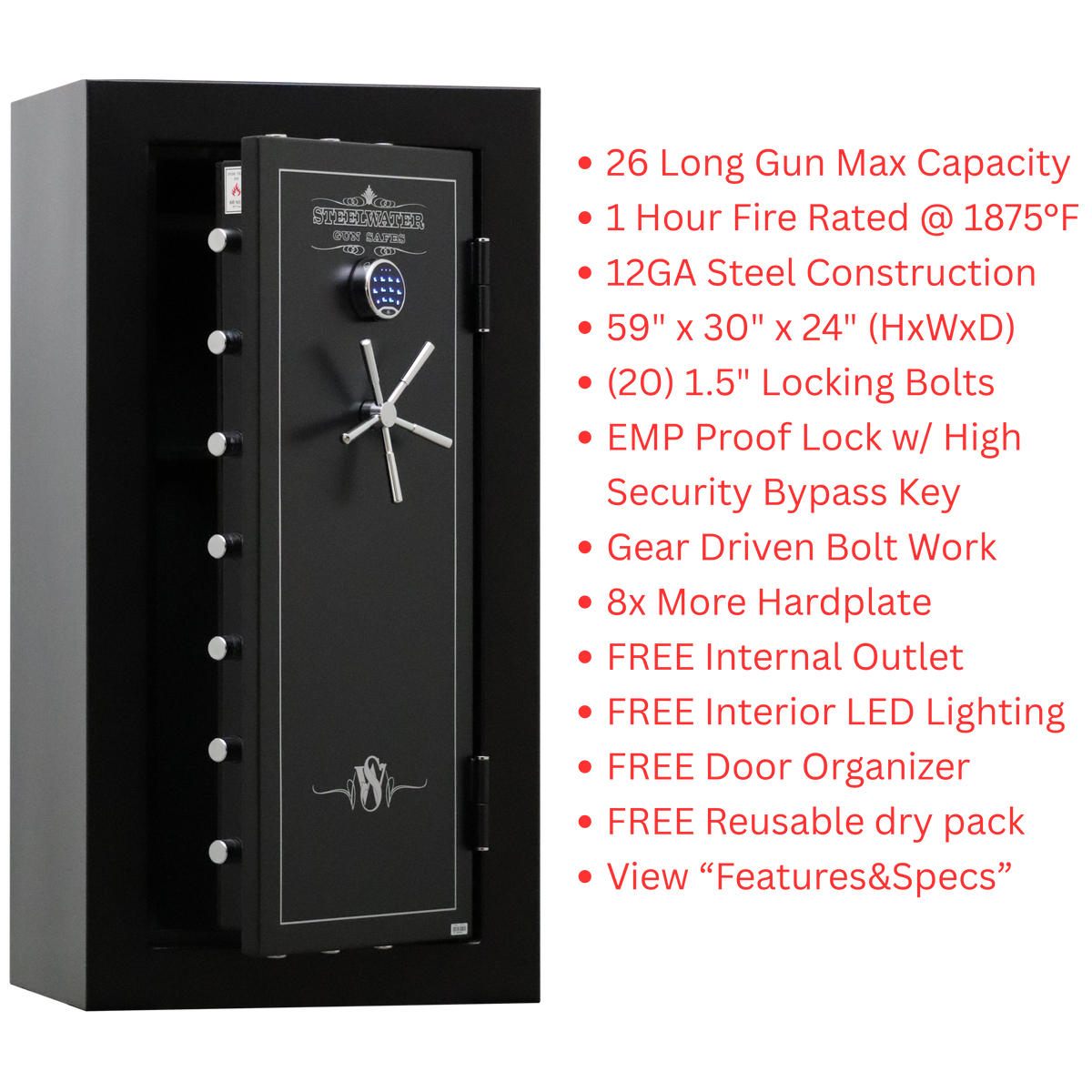 Steelwater LD593024 gun safe