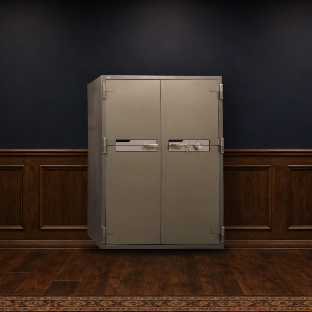 Steelwater BS-1750C safe in a finished basement man cave