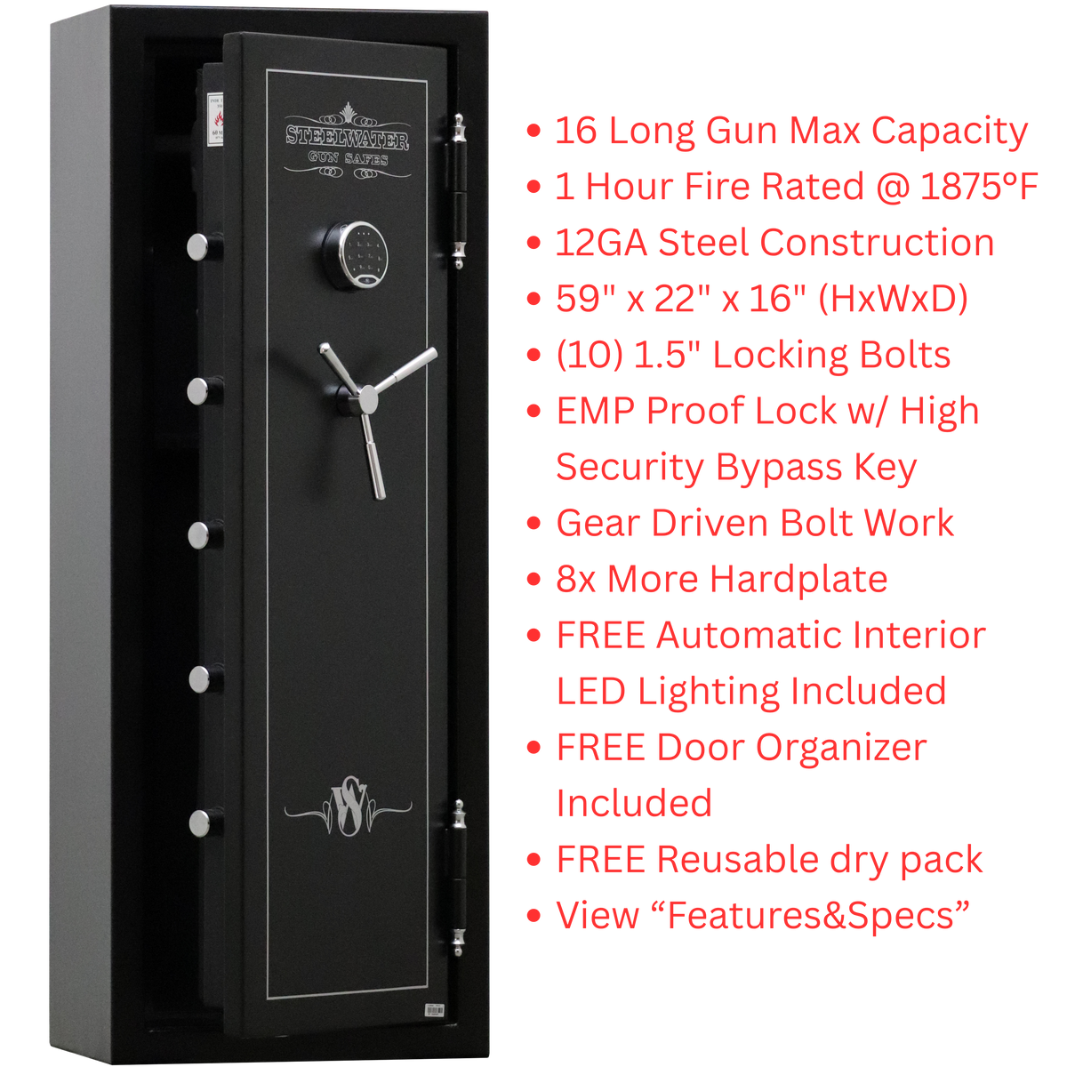 Steelwater SW592216 gun safe