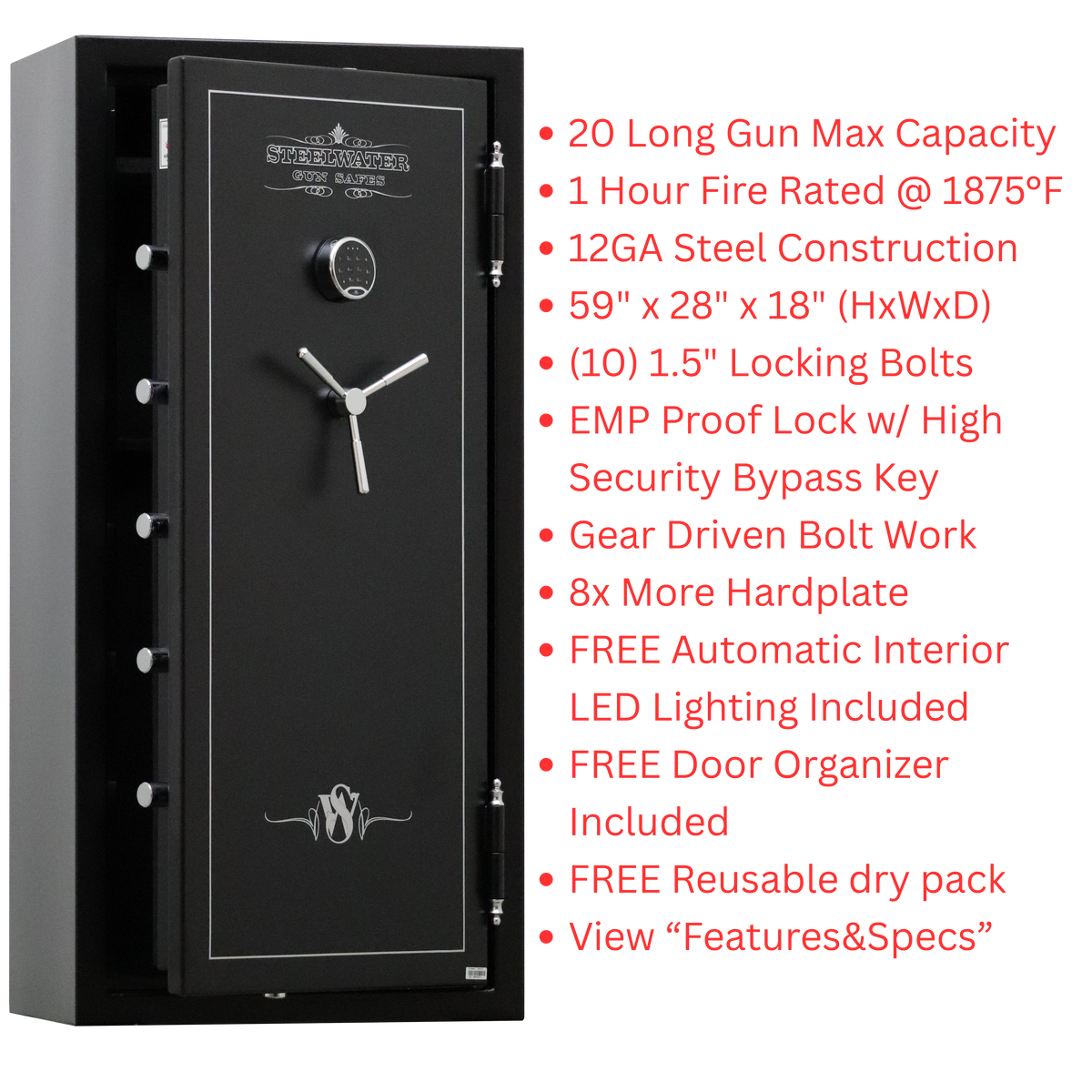 Steelwater SW592818 gun safe