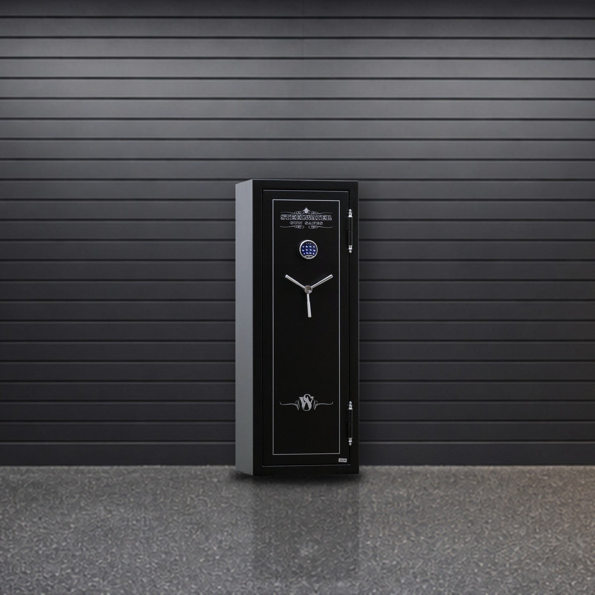Steelwater SW592216 safe in a garage gun room